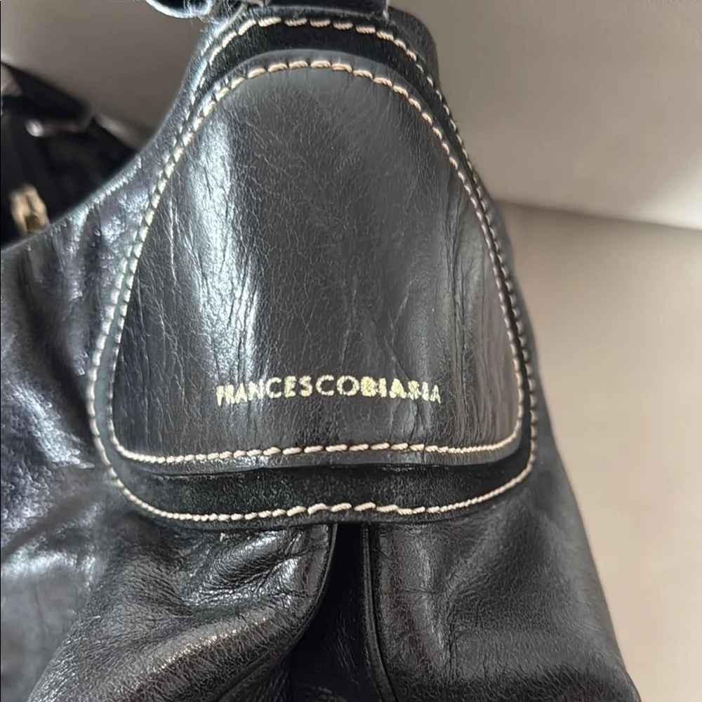 Francesco Biasia Italian Black Leather Women's Bag
